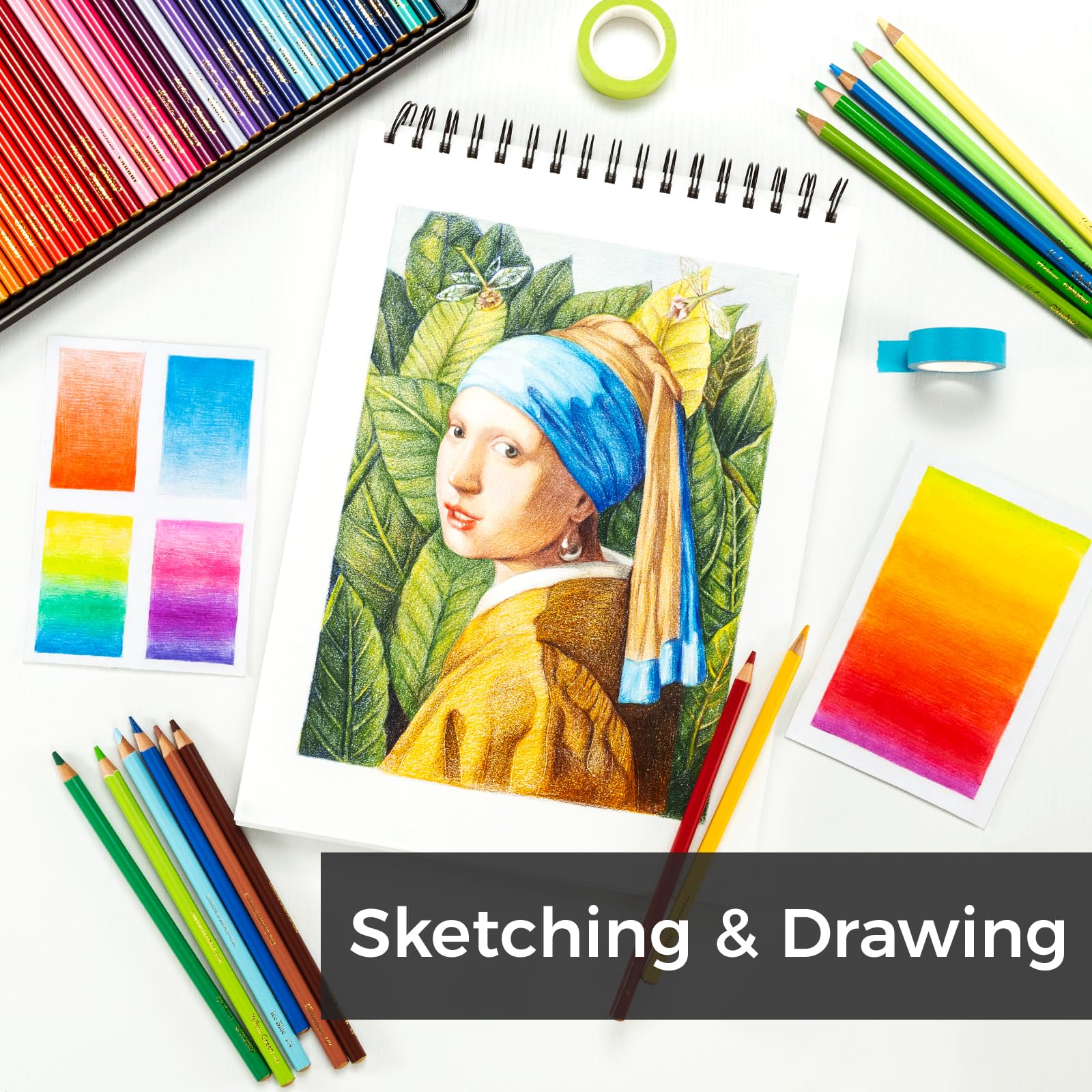 Foto 7 | Lápices De Colores Ohuhu 72 Para Dibujo A Base De Óleo Para Artista, Paquete De 72 - Venta Internacional.