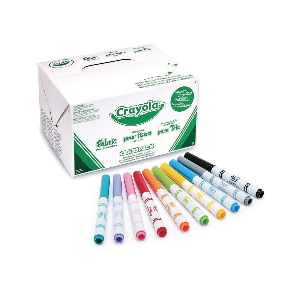 Foto 1 | Juego De Rotuladores De Tela Crayola 588215 Classpack 80 Rotuladores - Venta Internacional.
