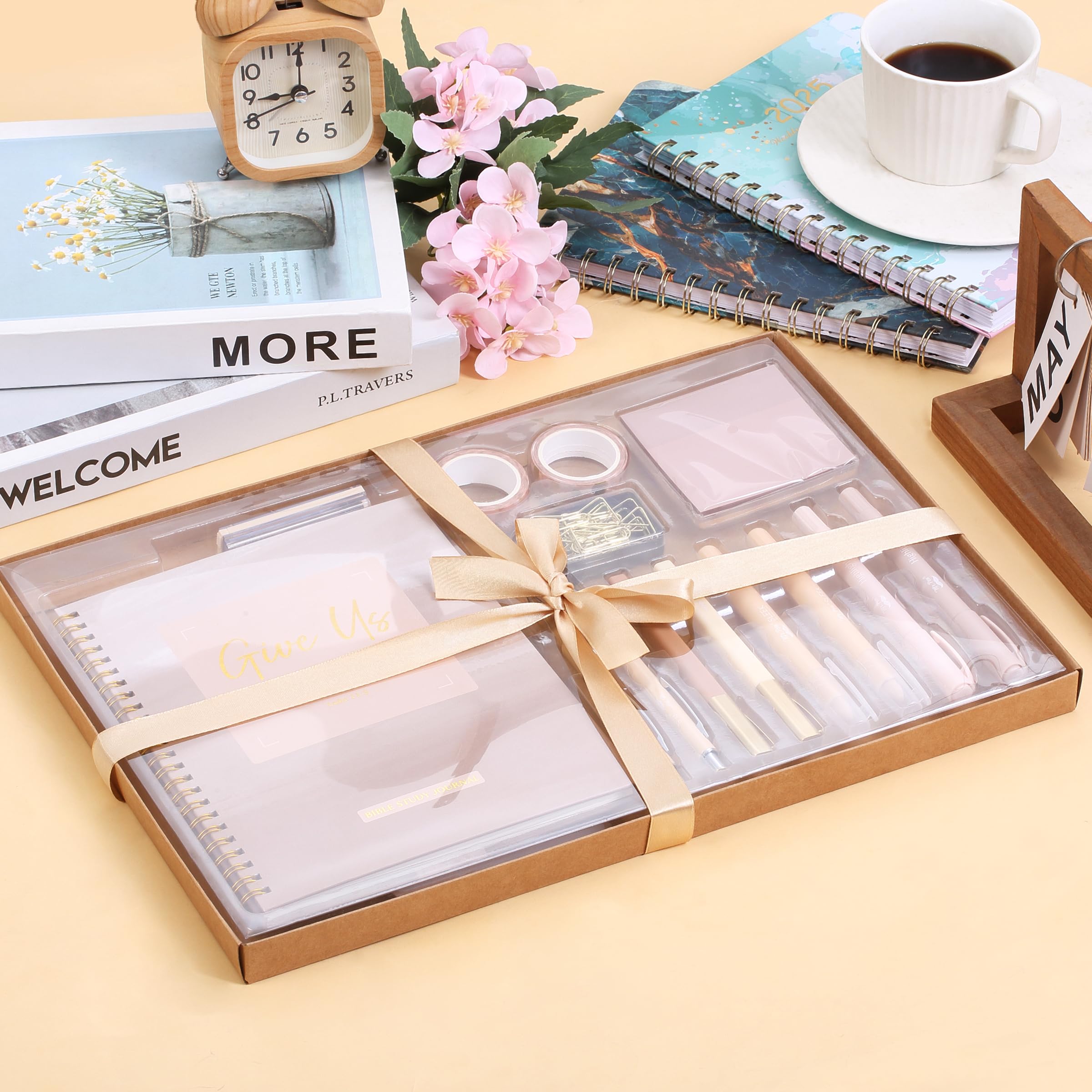 Foto 4 | Kit Para Llevar Un Diario Bíblico Con Tema De Color Rubor Dorado De Mr. Pen - Venta Internacional.
