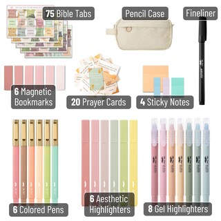 Foto 2 | Kit Para Llevar Un Diario Bíblico Mr. Pen Bible Study Con Rotuladores Y Rotuladores - Venta Internacional.