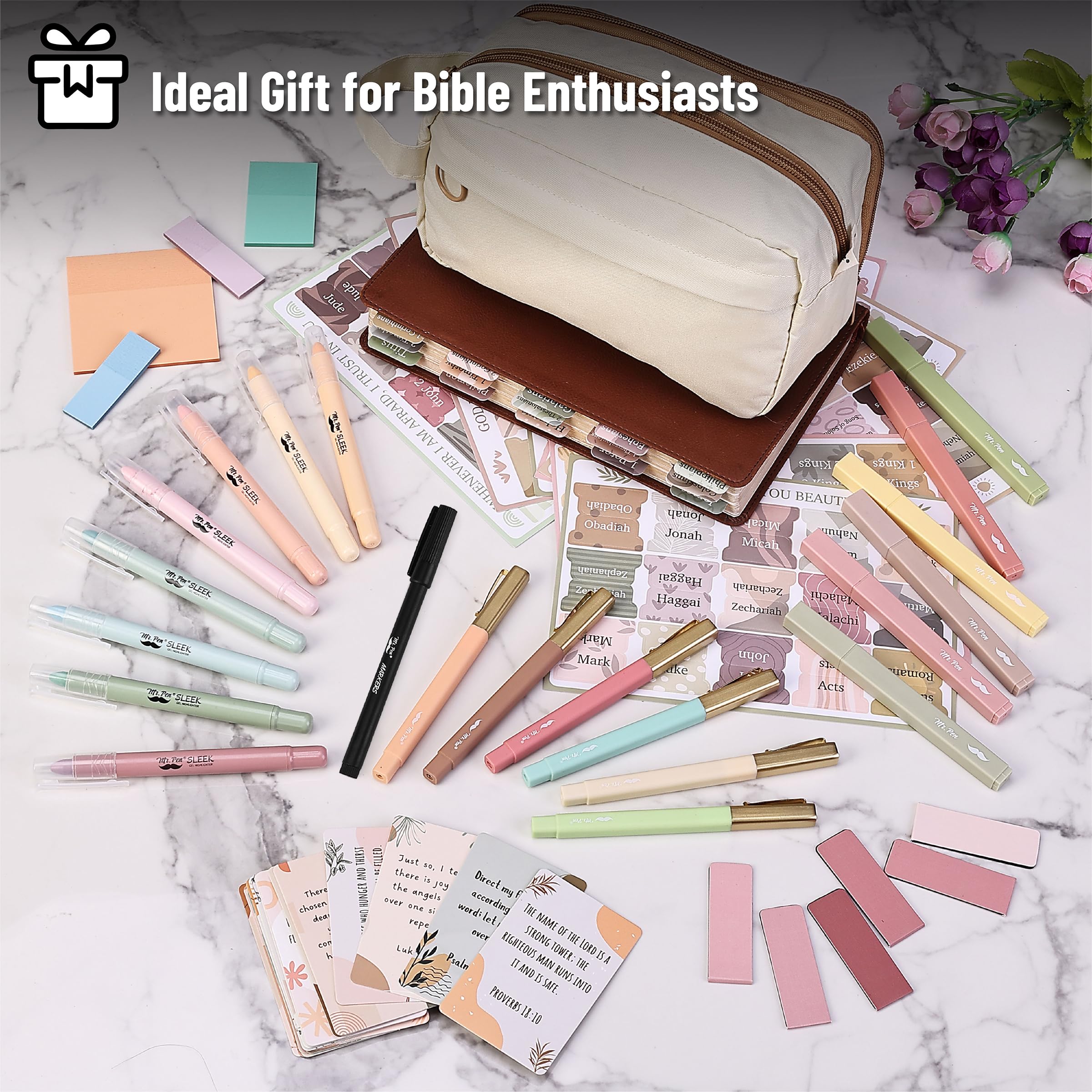 Foto 5 | Kit Para Llevar Un Diario Bíblico Mr. Pen Bible Study Con Rotuladores Y Rotuladores - Venta Internacional.