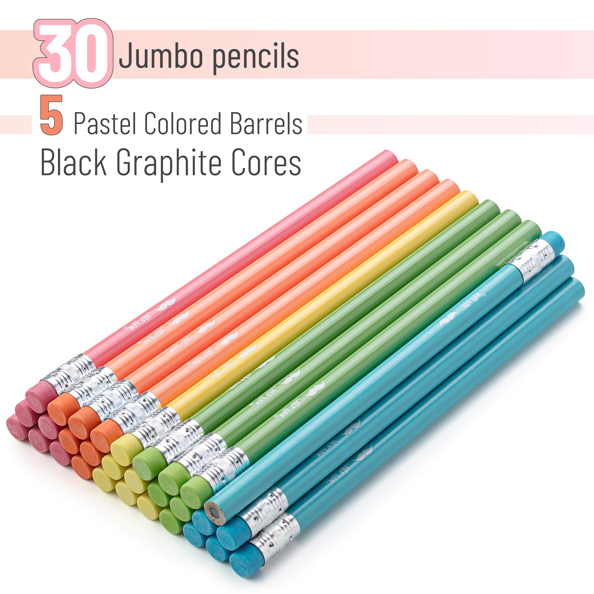 Foto 3 pulgar | Lápiz Jumbo Pencils Mr. Pen 30 Para Niños De 2 A 4 Y 4 A 8 Años - Venta Internacional.