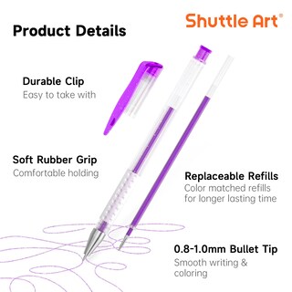 Foto 4 | Set De Bolígrafos De Gel Shuttle Art, 260 Unidades, 130 Colores Con 130 Recambios - Venta Internacional.
