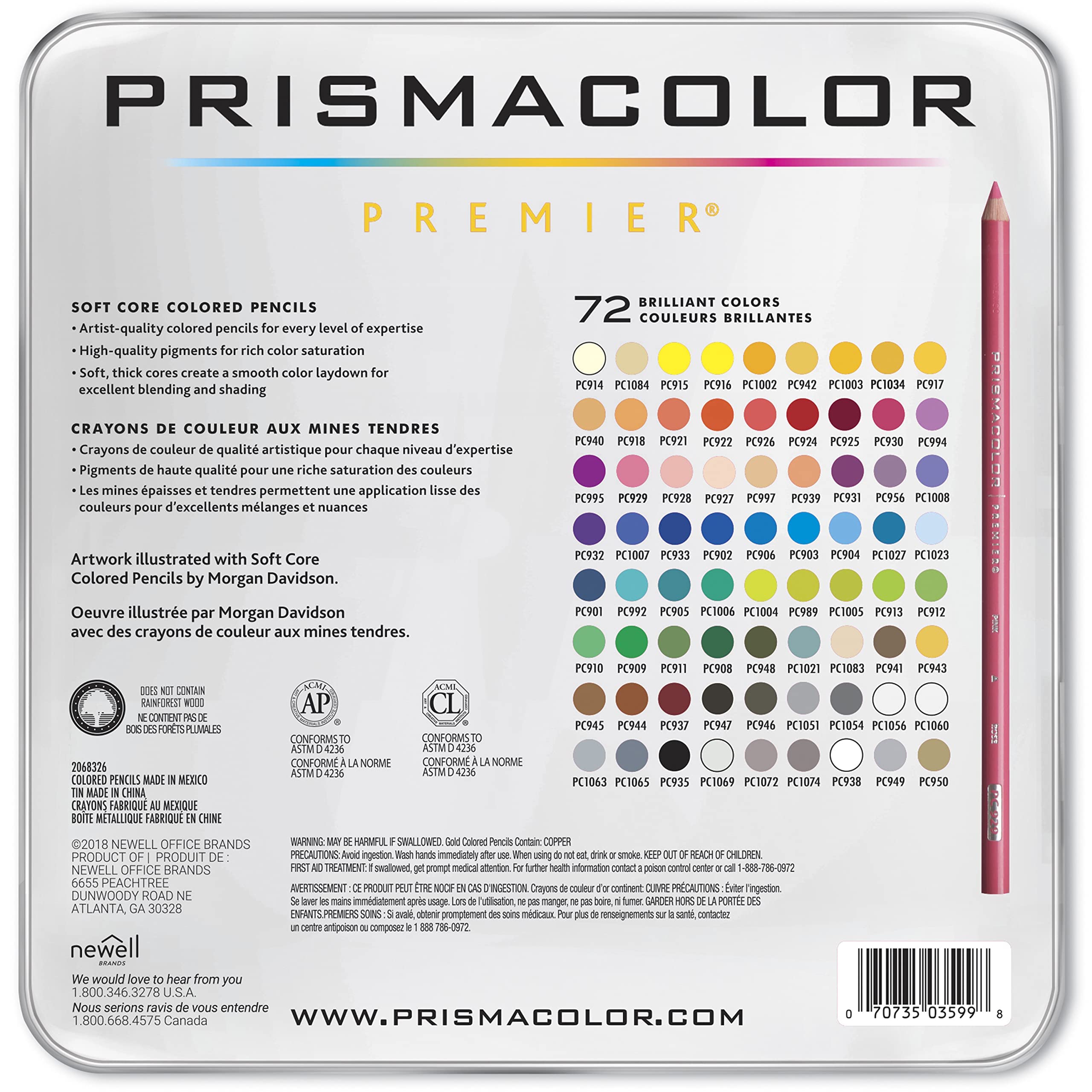Foto 4 pulgar | Lápices De Colores Prismacolor Premier Soft Core, 72 Unidades - Venta Internacional.