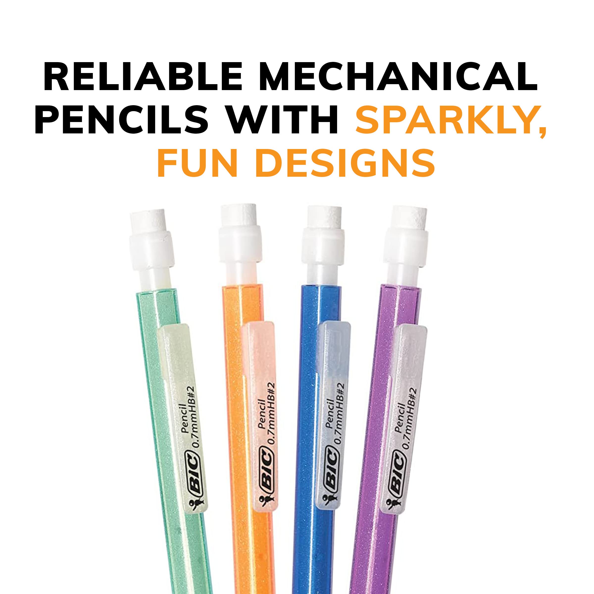 Foto 3 pulgar | Lápiz Mecánico Bic Xtra Sparkle 0.7mm Con Borrador 144 Unidades - Venta Internacional.
