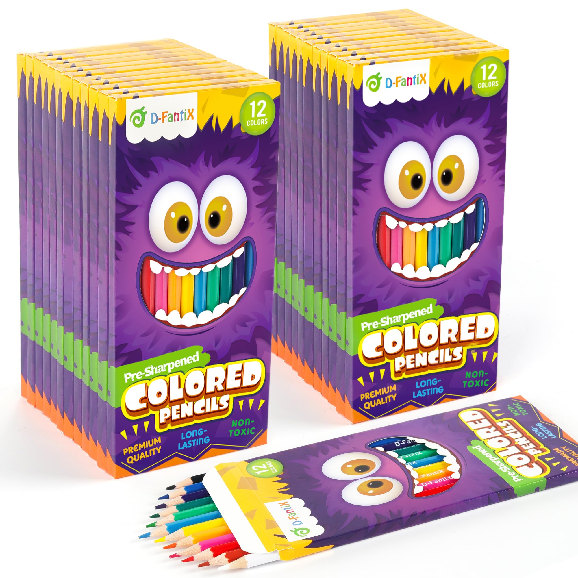 Foto 1 | Lápices De Colores D-fantix, 288 Unidades, Preafilados, 24 Paquetes - Venta Internacional.