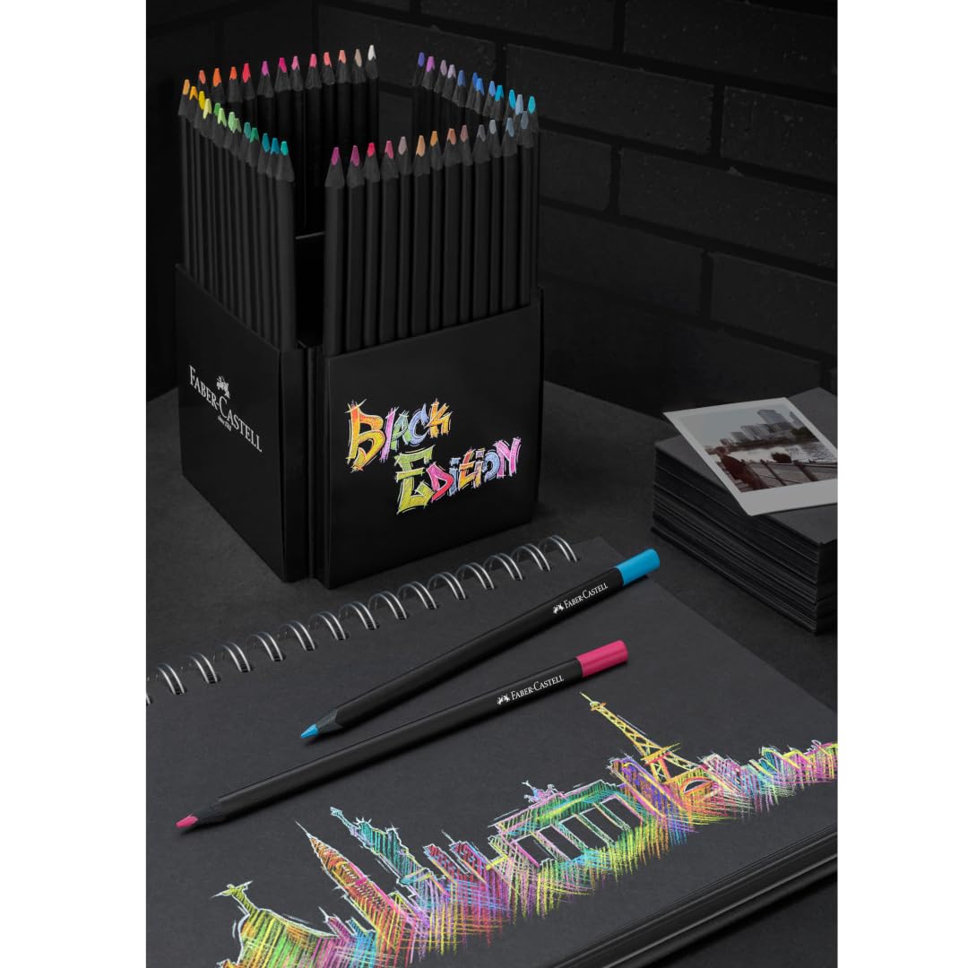 Foto 4 pulgar | Lápices De Colores Faber-castell Black Edition 50 Black Wood - Venta Internacional.