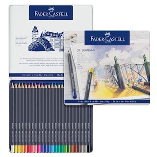 Foto 1 | Juego De Lápices De Colores Faber-castell Goldfaber 24 Colores Con Lata - Venta Internacional.