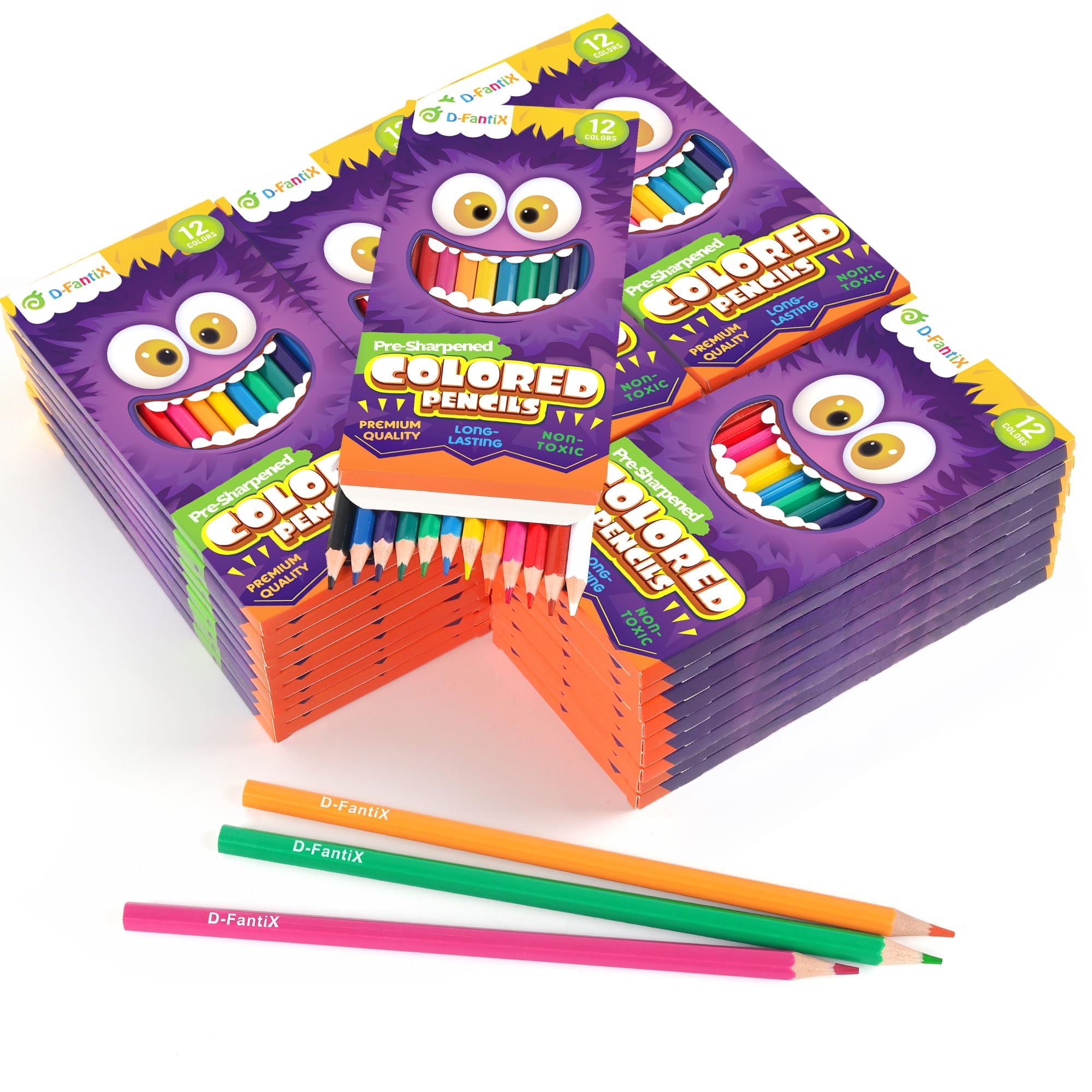 Foto 1 | Lápices De Colores D-fantix, 432 Unidades, 36 Paquetes, Preafilados - Venta Internacional.