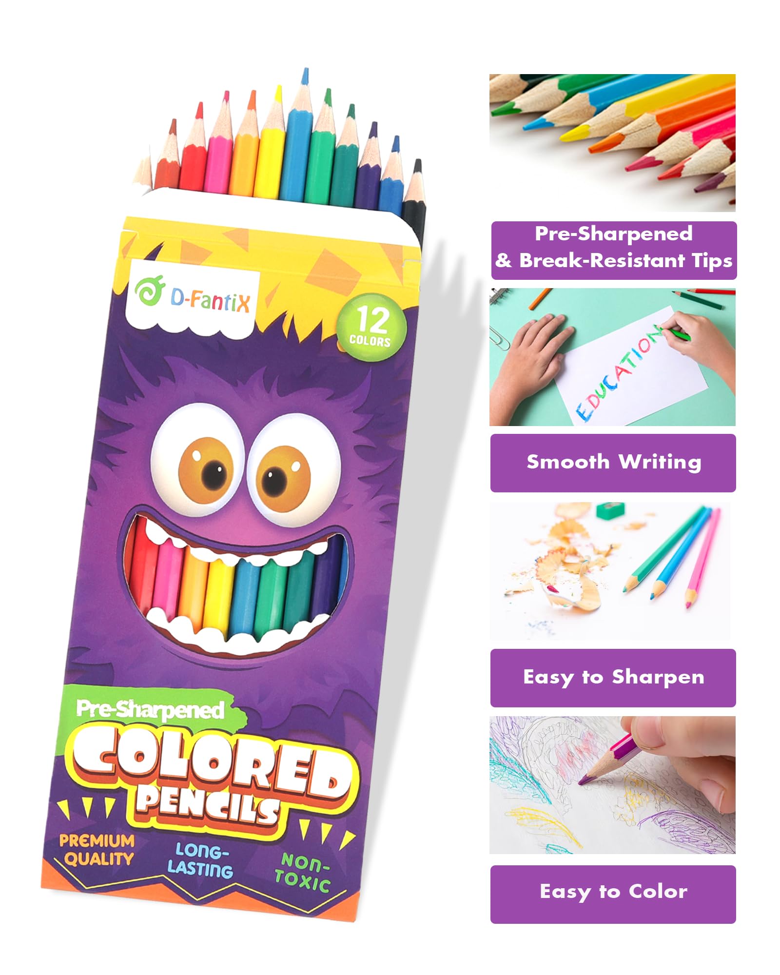 Foto 7 pulgar | Lápices De Colores D-fantix, 432 Unidades, 36 Paquetes, Preafilados - Venta Internacional.
