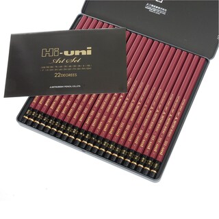 Foto 4 | Lápices De Madera Art Set Uni Hi De 10b A 10h, Caja De 22 - Venta Internacional.
