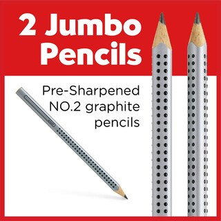 Foto 2 | Lápices Faber-castell Jumbo Grip Graphite N.º 2 Para Niños - Venta Internacional.
