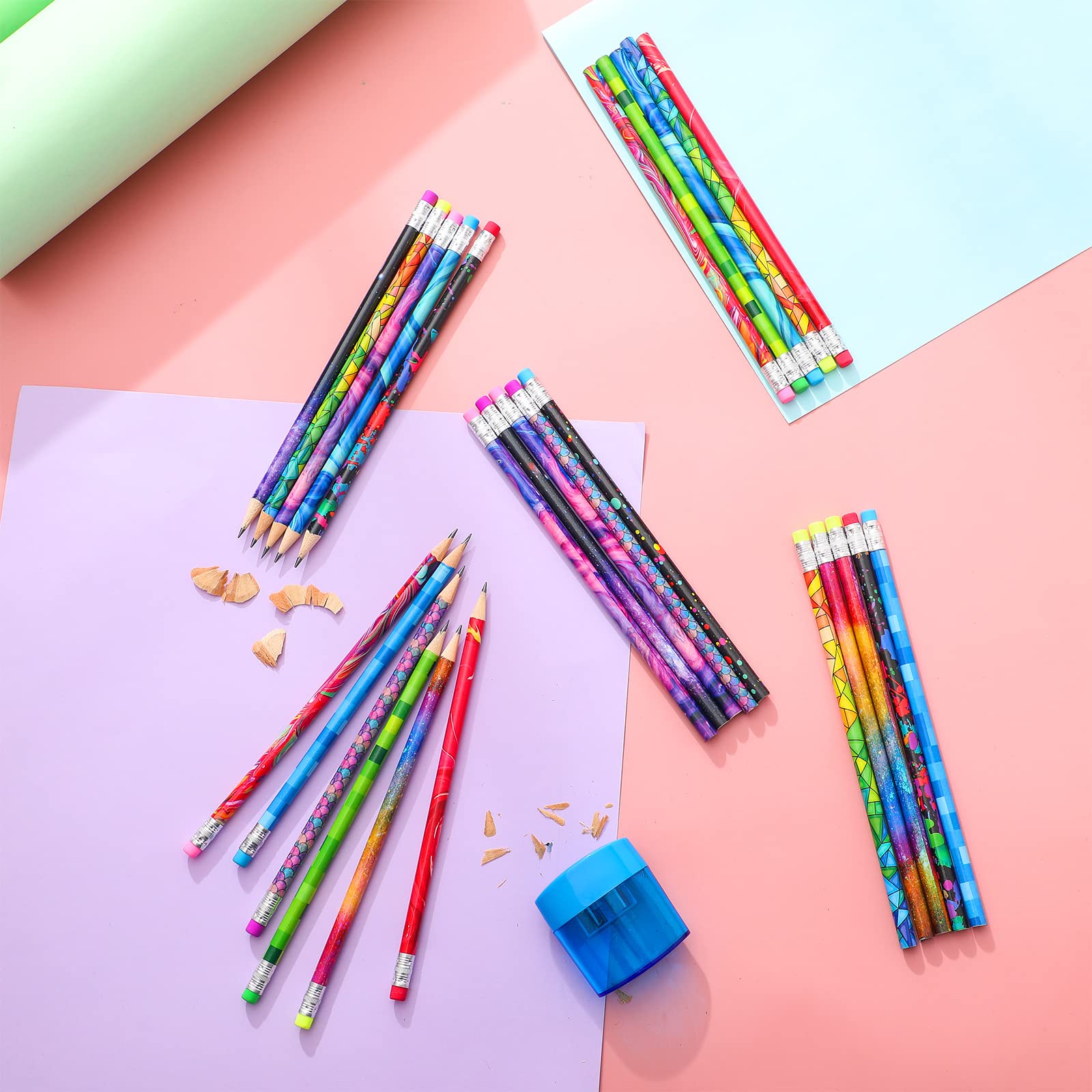 Foto 7 pulgar | Lápiz De Madera Chinco Para Niños, 300 Unidades, Con Goma De Borrar, Varios Colores - Venta Internacional.