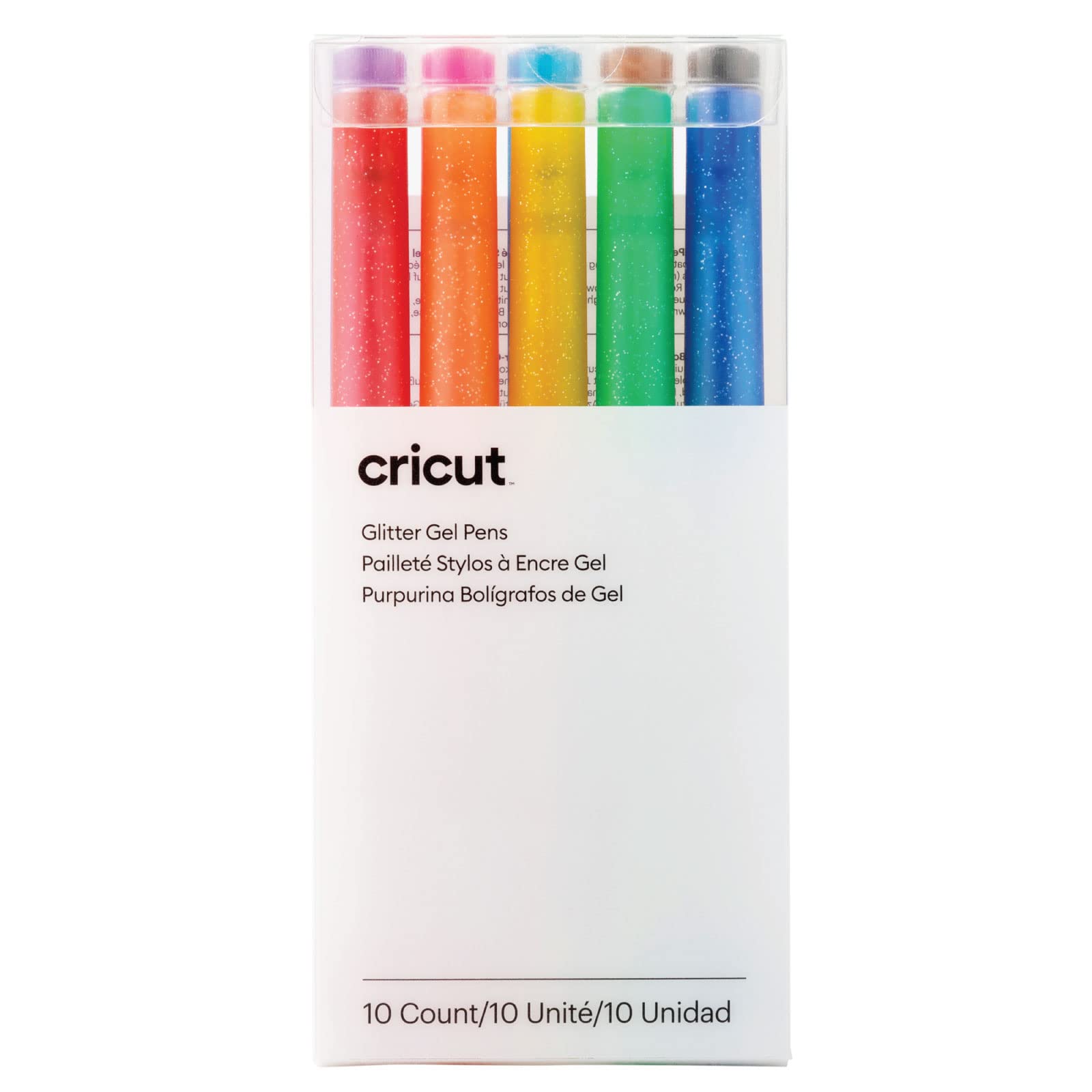 Foto 2 pulgar | Bolígrafos De Gel Con Purpurina Cricut Rainbow, 10 Colores, 0,8 Mm (10 Unidades) - Venta Internacional.