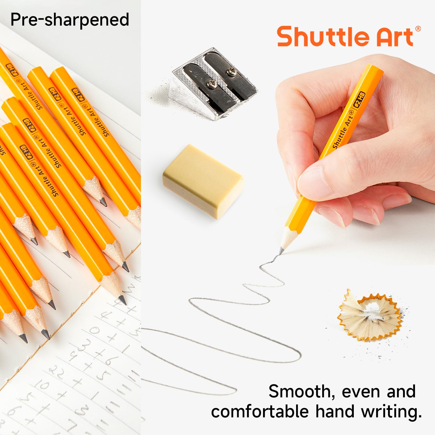 Foto 4 | Lápices Shuttle Art, Paquete De 600 Unidades, #2 Hb Mini, Madera Preafilada - Venta Internacional.