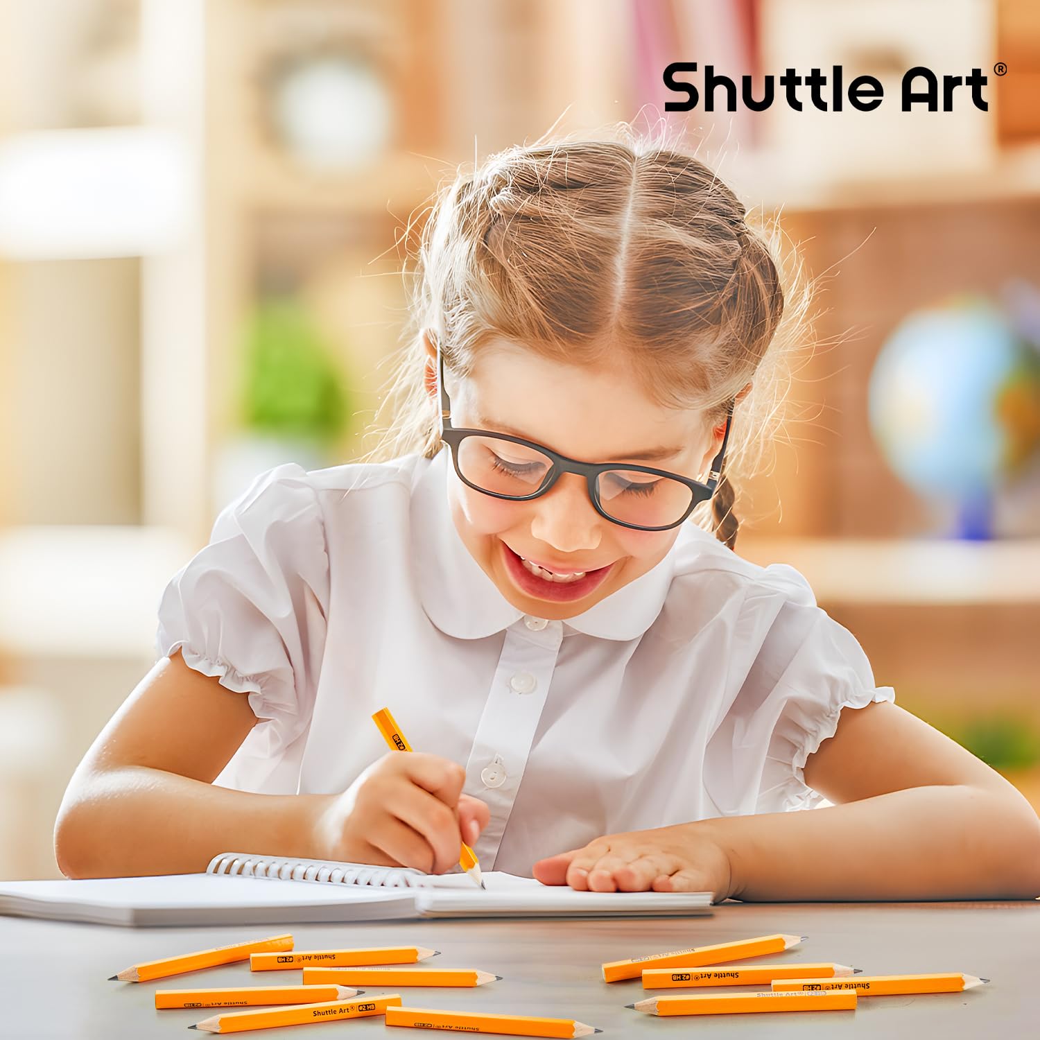 Foto 7 | Lápices Shuttle Art, Paquete De 600 Unidades, #2 Hb Mini, Madera Preafilada - Venta Internacional.