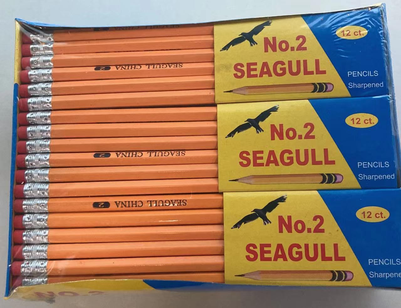 Foto 4 pulgar | Lápices Seagull, Preafilados, Número 2, 144 Unidades Por Caja, 12 Cajas - Venta Internacional.