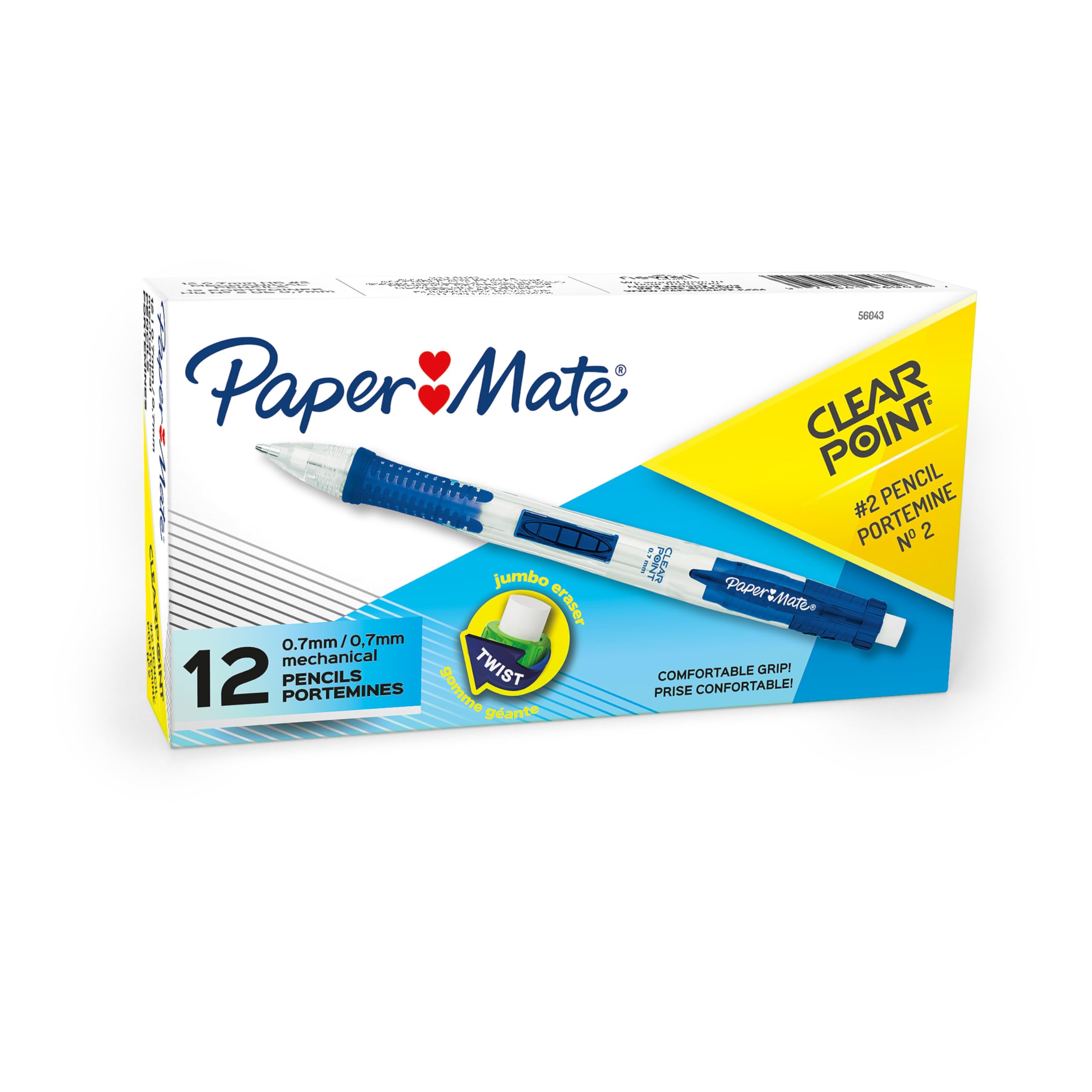 Foto 2 pulgar | Juego De 12 Lápices Mecánicos Paper Mate Clearpoint, 0,7 Mm, Hb #2 - Venta Internacional.