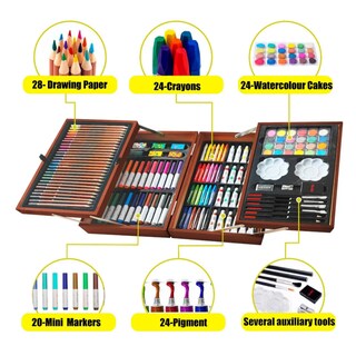 Foto 2 | Kit De Arte Material De Arte De 139 Piezas Belug Marron Oscuro
