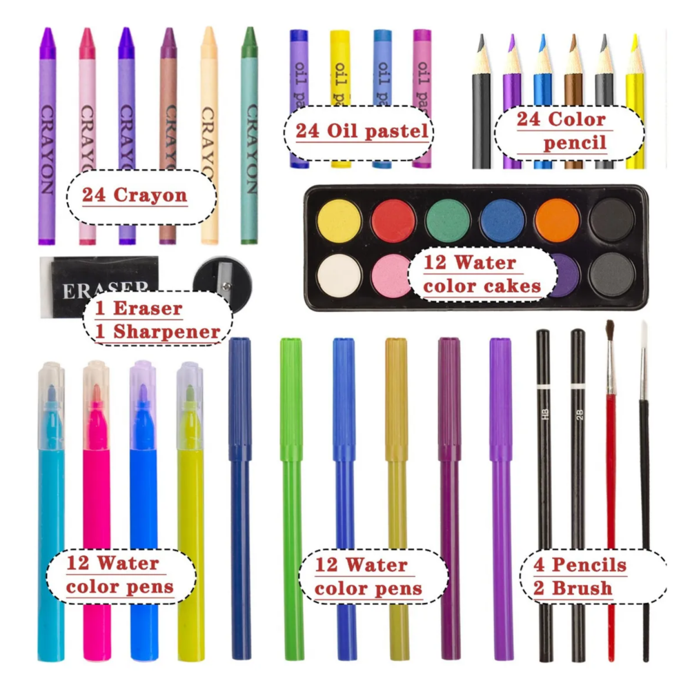 Foto 6 pulgar | Set De Arte Belug De 150pz Crema Oso Jirafa