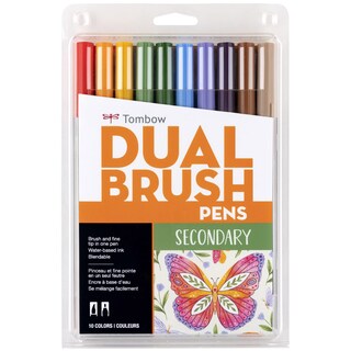 Foto 1 | Art Markers Tombow 56168 Bolígrafo Secundario De Doble Pincel Paquete De 10 - Venta Internacional.