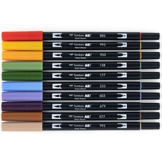 Foto 3 | Art Markers Tombow 56168 Bolígrafo Secundario De Doble Pincel Paquete De 10 - Venta Internacional.