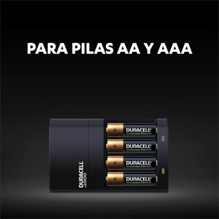 Foto 3 | Cargador de Pilas Duracell 5006074_5006077 color Negro compatible con AA y AAA + 8 Pilas AA 2500 Mah