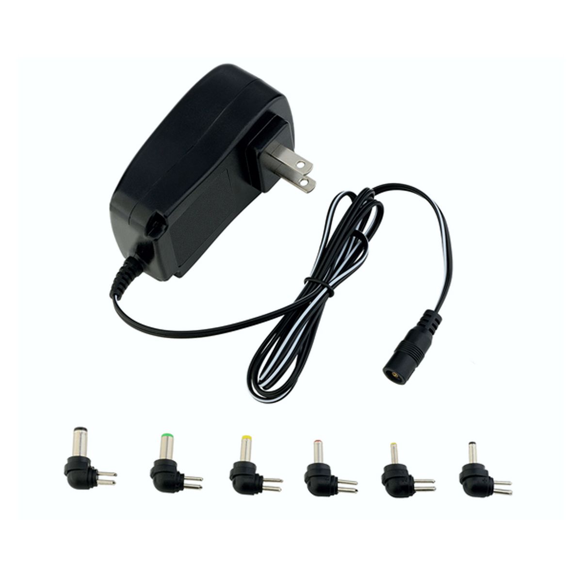 Foto 1 | Adaptador de Corriente Universal 30w  3v 4.5v 5v 6v 7.5v 9v 12v Elegate Negro