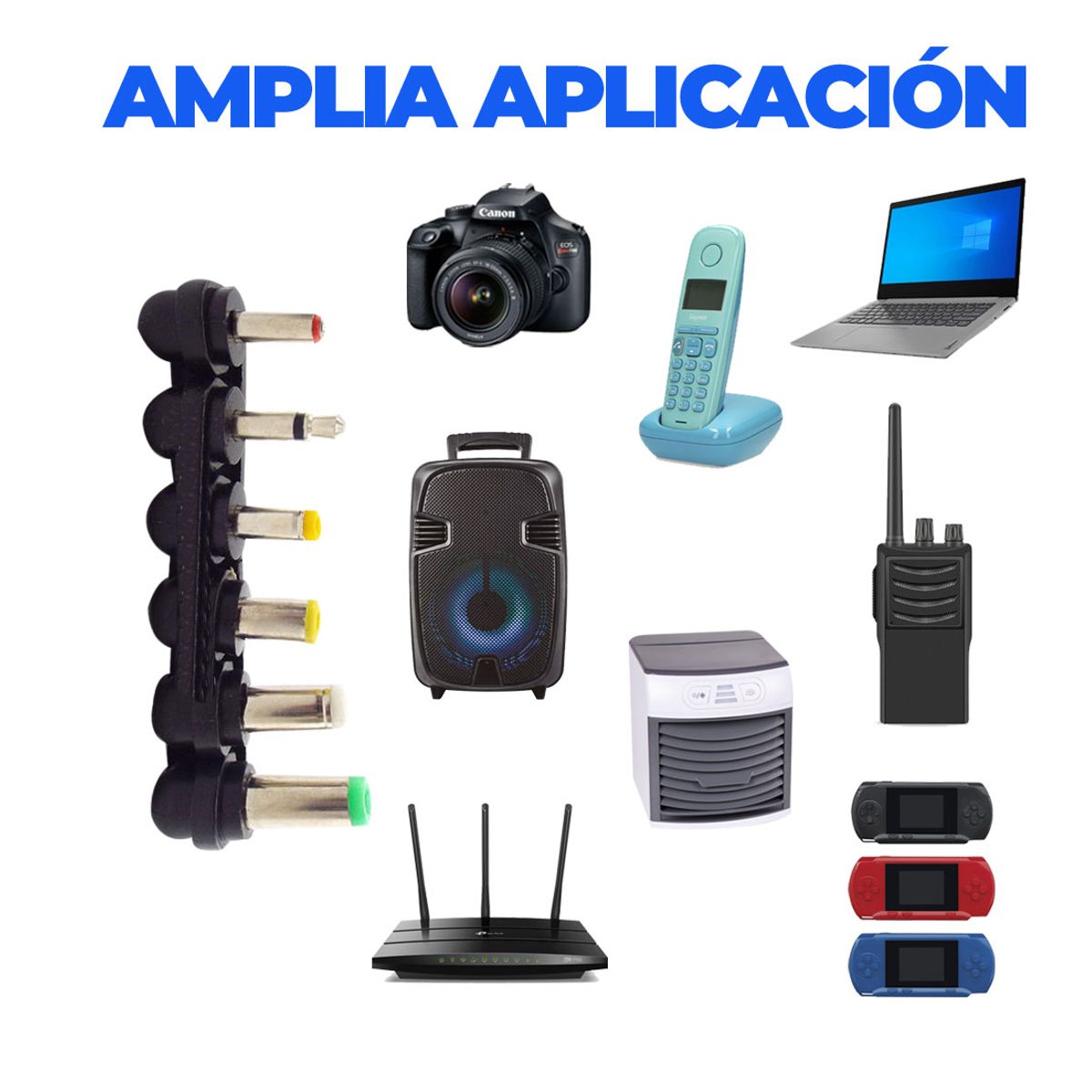 Foto 6 pulgar | Adaptador de Corriente Universal 30w  3v 4.5v 5v 6v 7.5v 9v 12v Elegate Negro