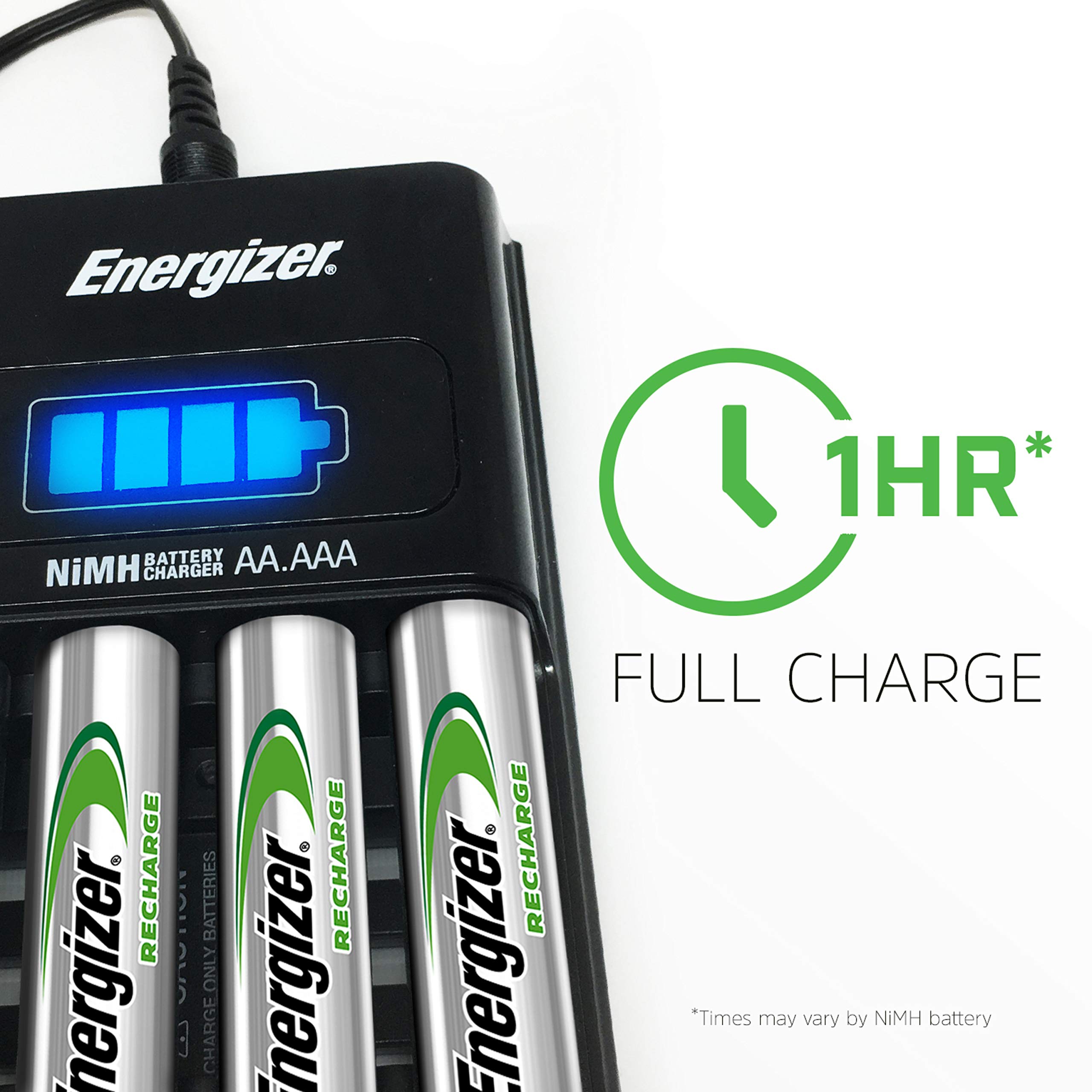 Foto 4 pulgar | Cargador de Baterías Energizer Aa/aaa con 4 Pilas Aa de Nimh - Venta Internacional