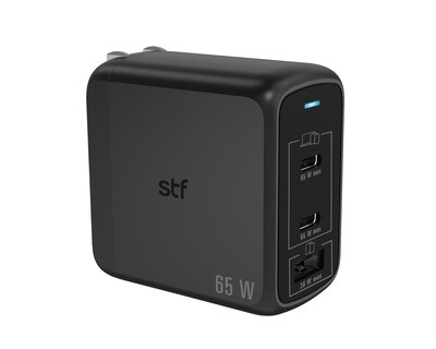 Foto 2 | Cargador de Pared STF Gan 65W con 3 Salidas Ultra Rápidas para Celular