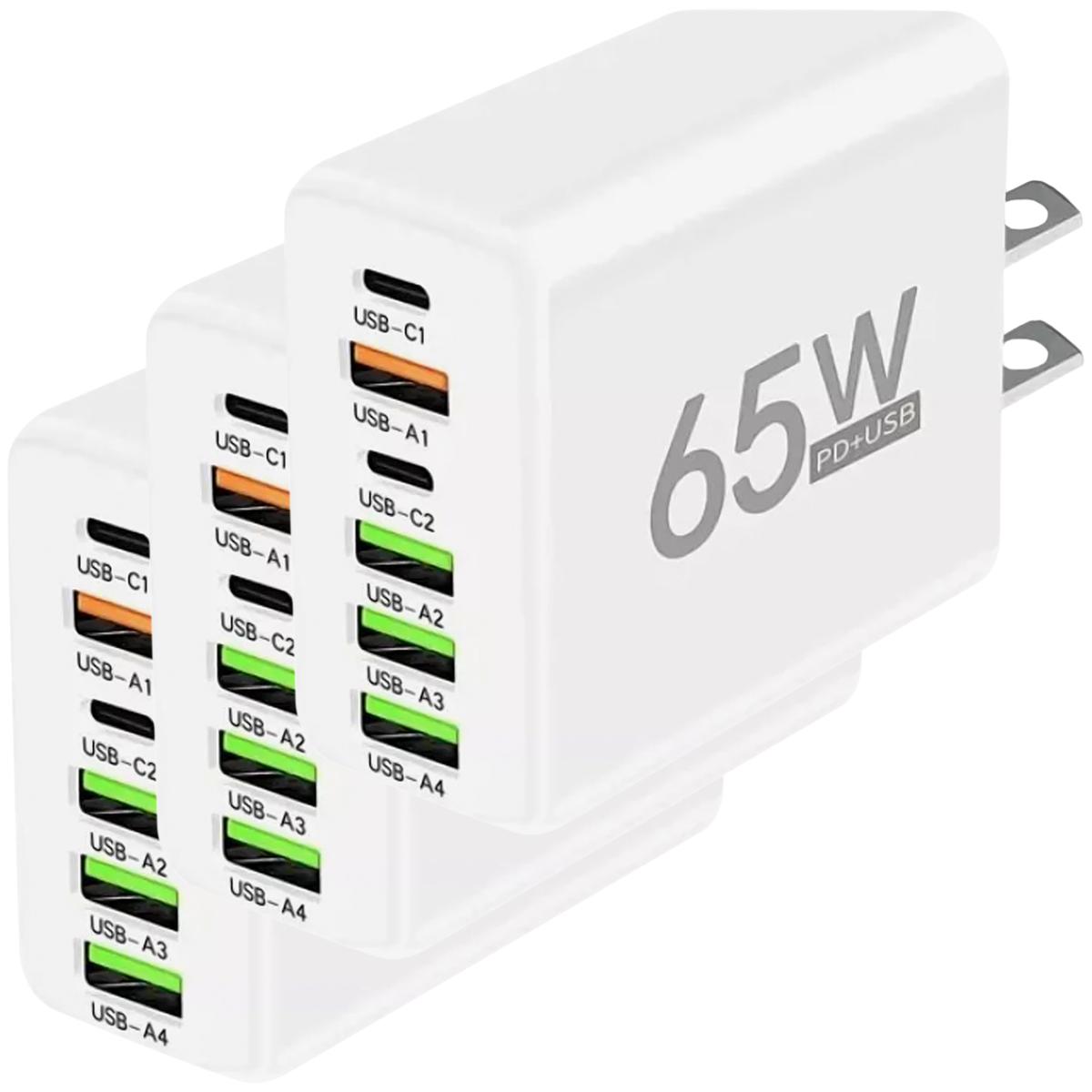 Foto 1 | Adaptadores De Carga Rápida Hotshot Mxcnw-003 3 Piezas Blanco
