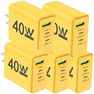 Foto 1 | Cargador De Celular Hotshot Mxdsy-005 5 Piezas Amarillo