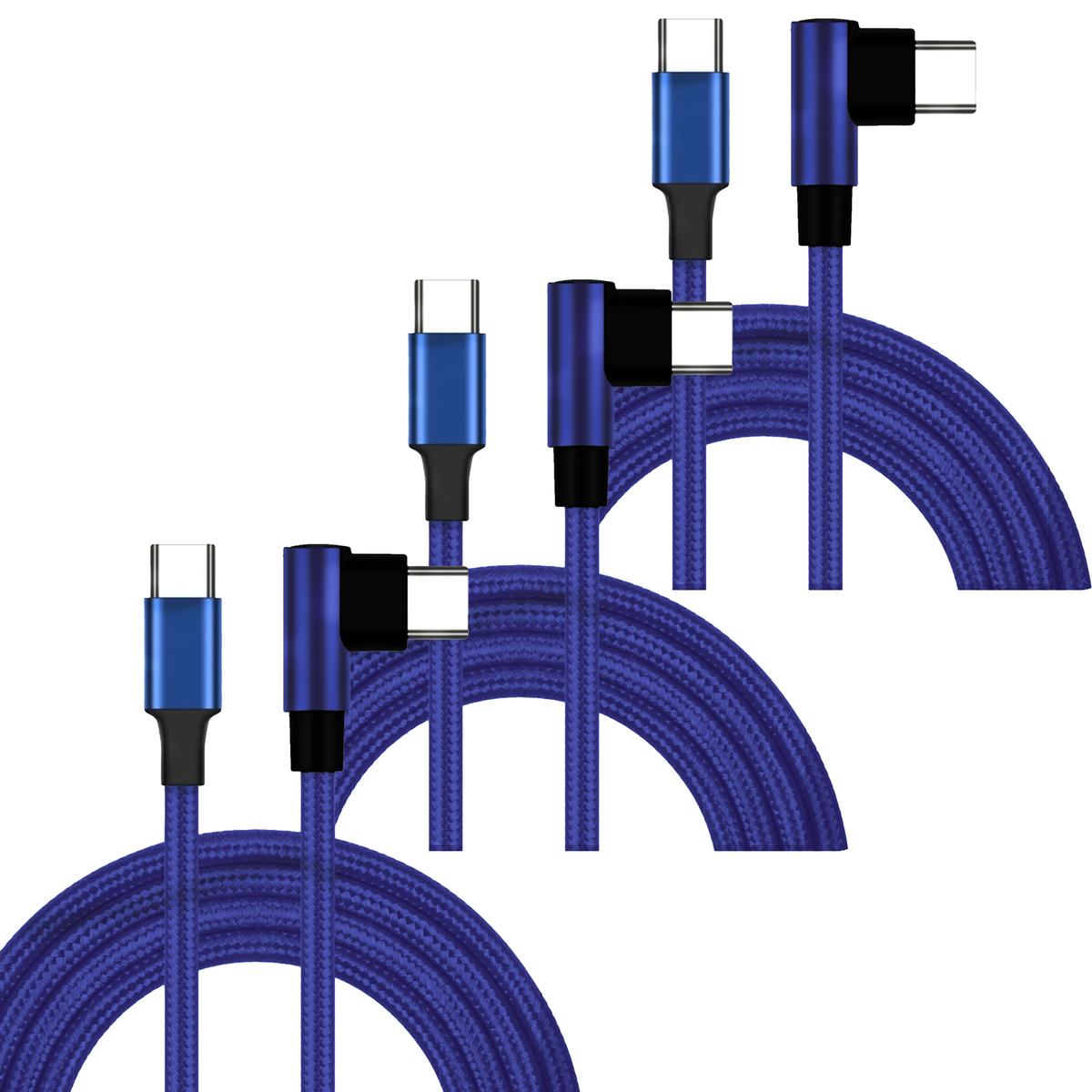 Cable Tipo C  A Tipo Chotshot Mxitf-003 3 Piezas Azul