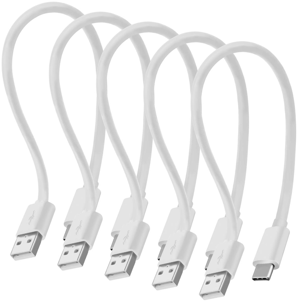 Cables Usb Teléfonohotshot Mxlcw-005 5 Piezas Blanco