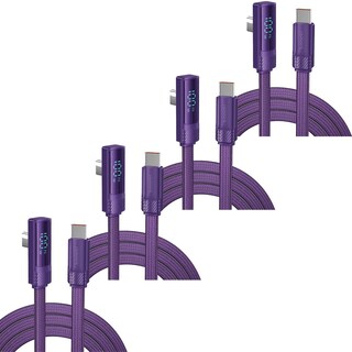 Foto 1 | Cable Usb-c 2mhotshot Mxvlu-004 4 Piezas Morado