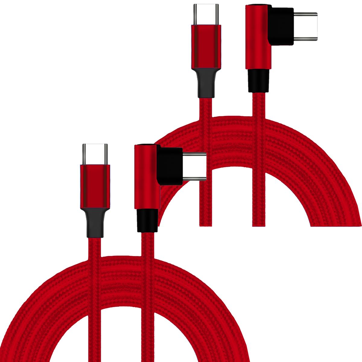 Cable Recto 90°hotshot Mxkrr-002 2 Piezas Rojo