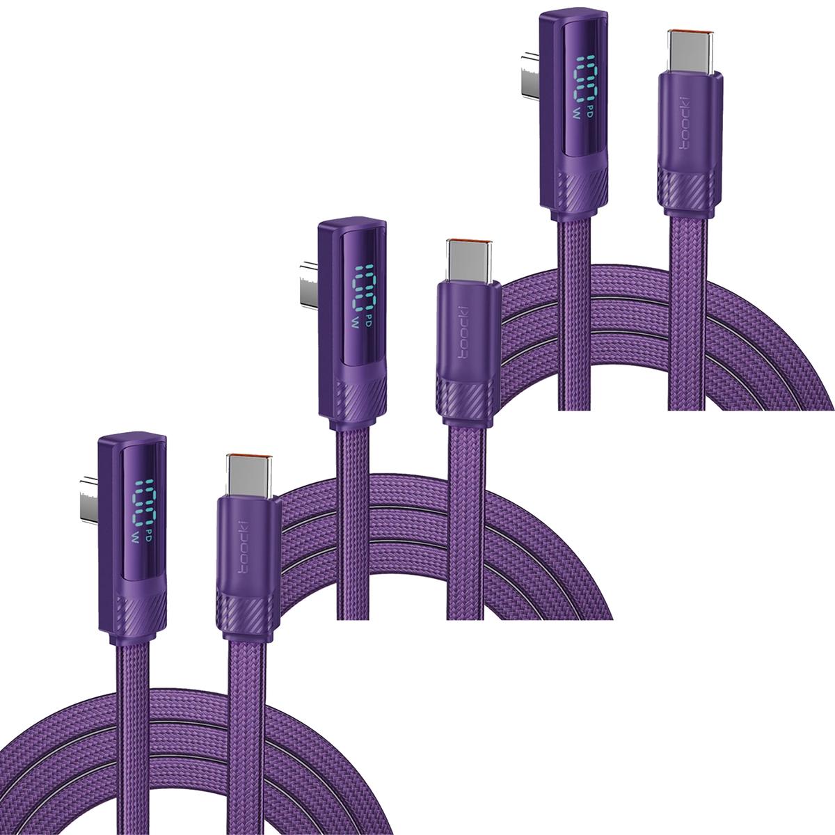 Cargador Tipo Usb- C 2mhotshot Mxvlu-003 3 Piezas Morado