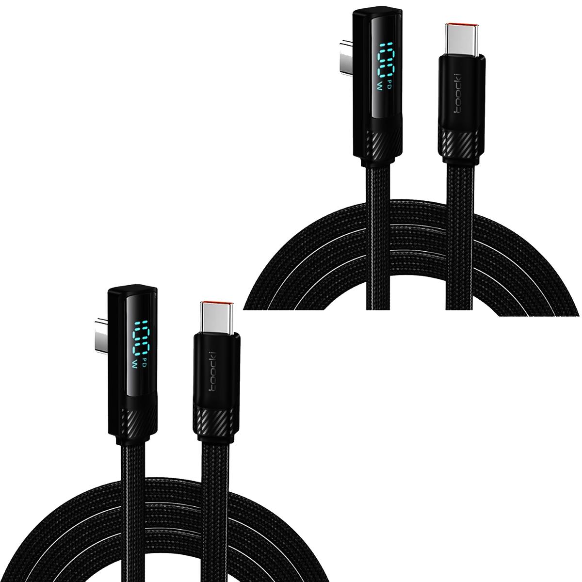 Cable Usb Tipo C 2mhotshot Mxvlb-002 2 Piezas Negro