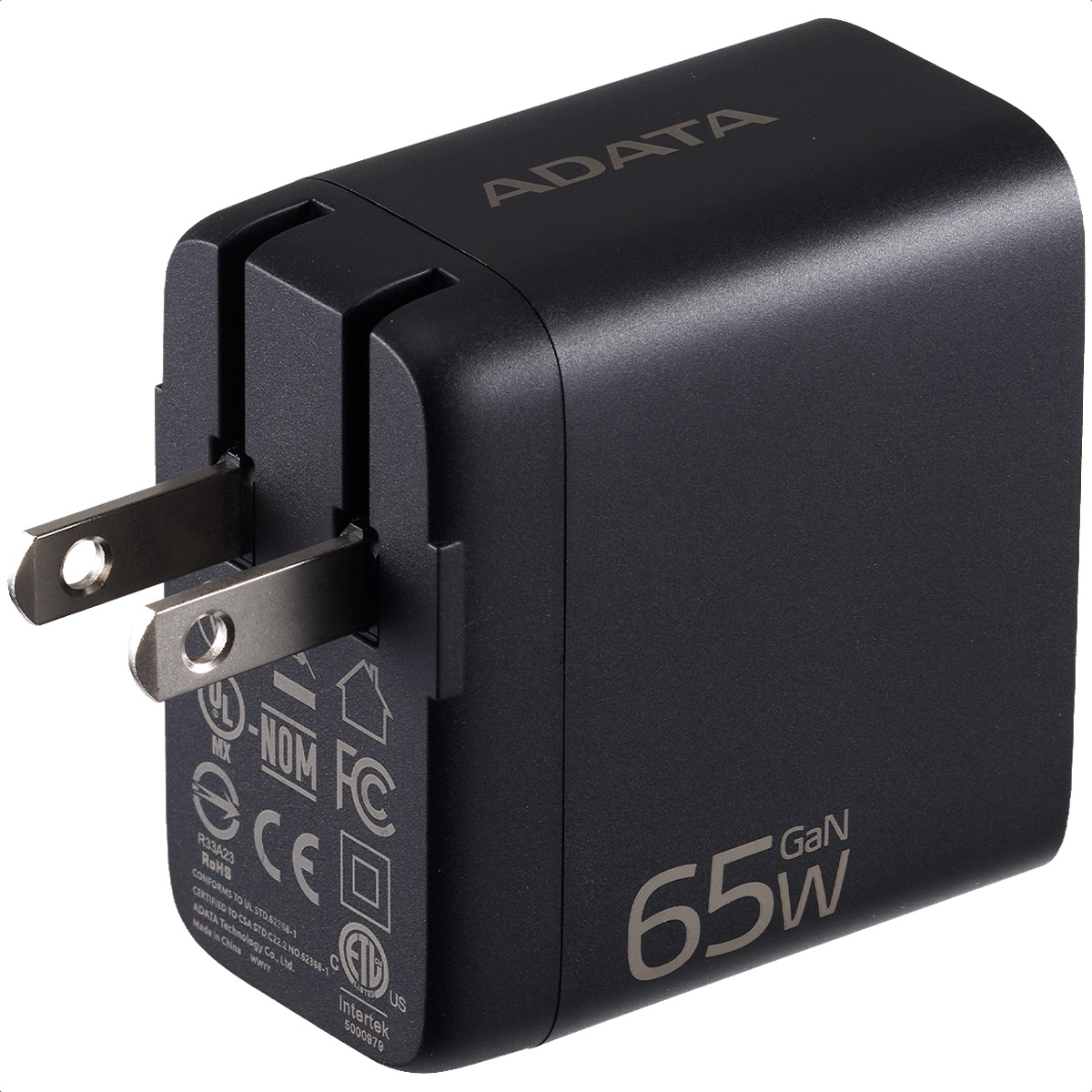 Foto 5 pulgar | Cargador de Pared ADATA Gan 65W USB-C y USB-A Negro