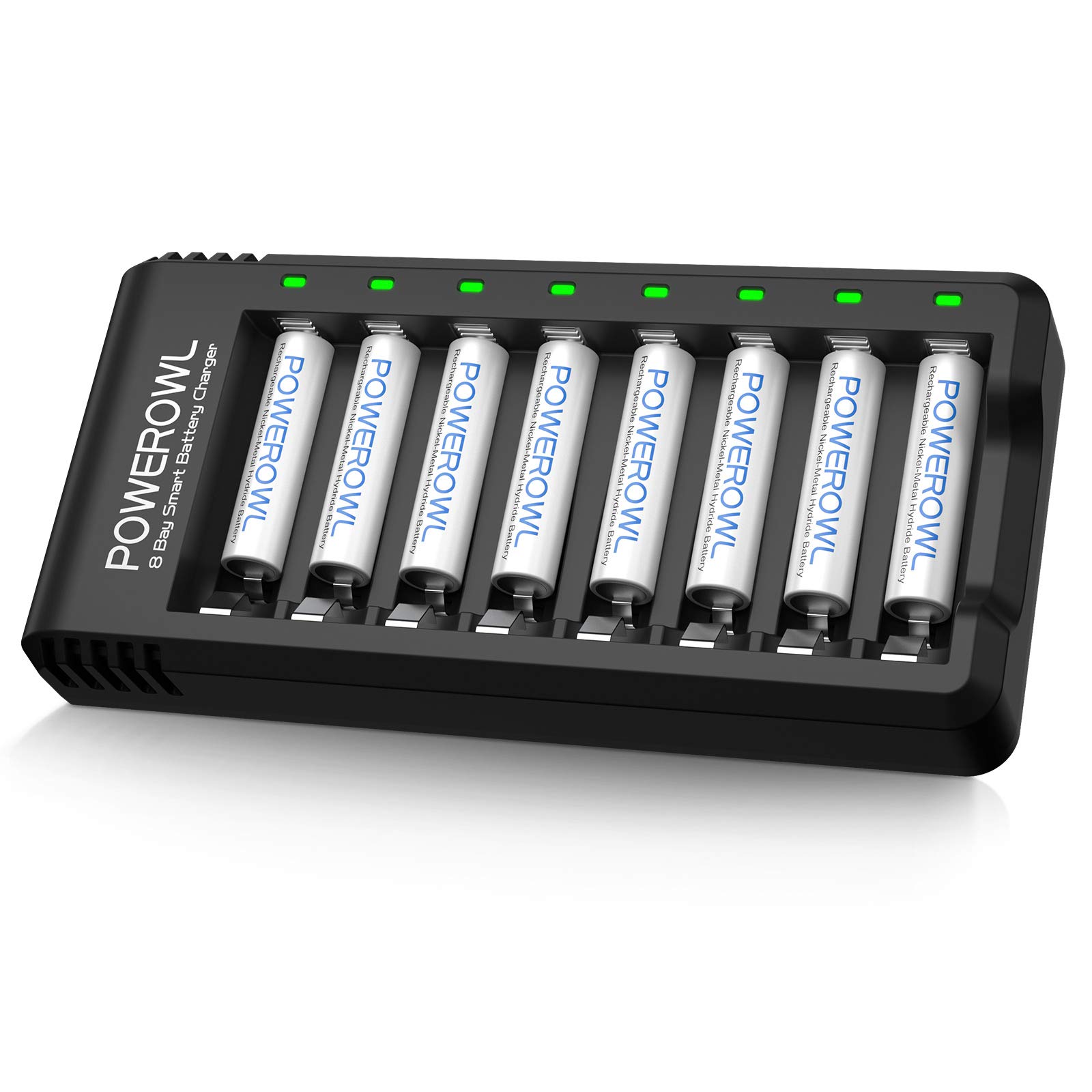 Foto 2 pulgar | Pilas Aaa Recargables Powerowl Con Cargador 1000 Mah X8 - Venta Internacional.