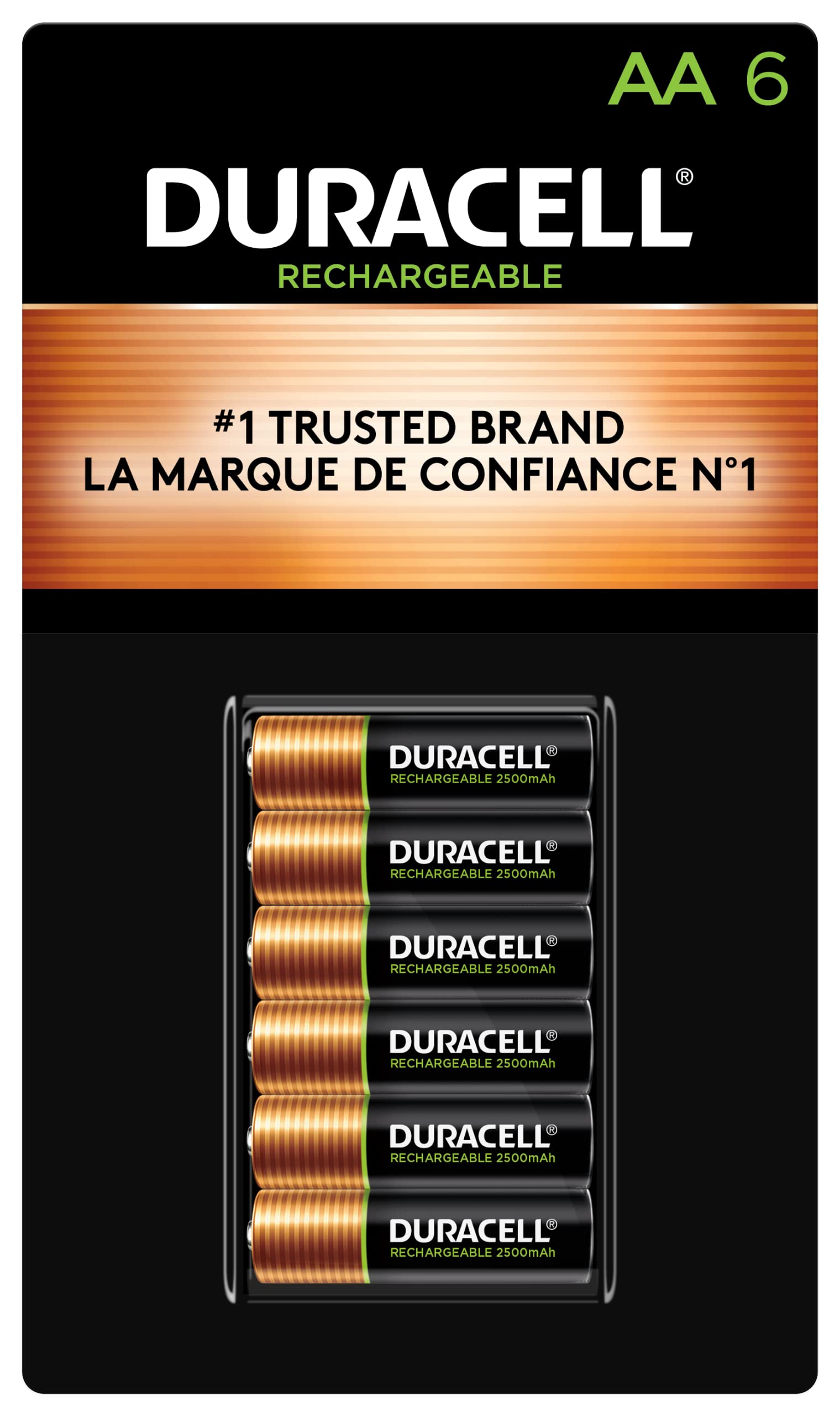 Foto 1 | Pilas Recargables Duracell Aa, 6 Unidades, Paquete De 1 - Venta Internacional.