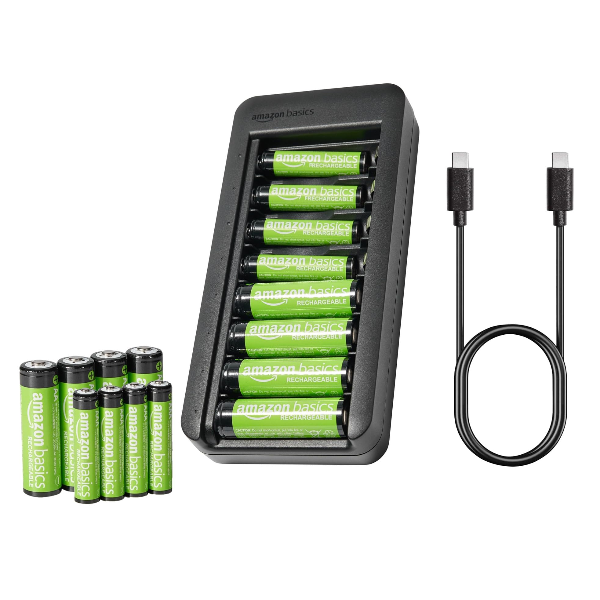Foto 1 | Pilas Recargables Amazon Basics Aaa 800 Mah X8 + Aa 2000 Mah X8 - Venta Internacional