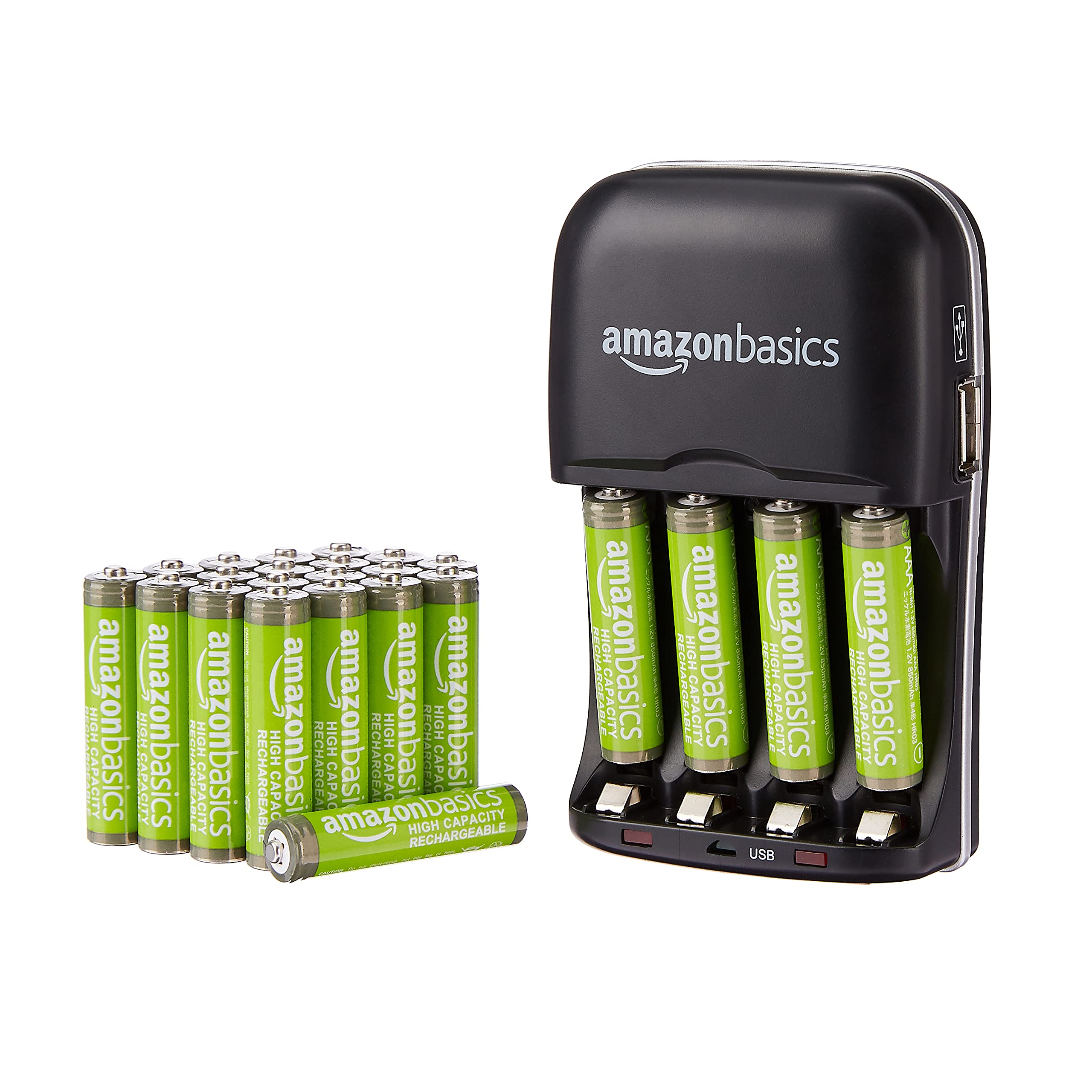 Foto 1 | Baterías Recargables Amazonbasics Aaa 850 Mah X24 Con Cargador - Venta Internacional.