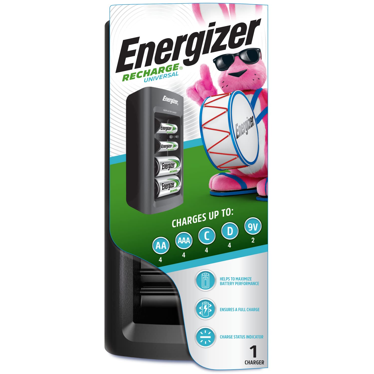 Foto 2 pulgar | Cargador De Baterías Energizer Recargable Para C, D, Aa, Aaa, 9v - Venta Internacional.