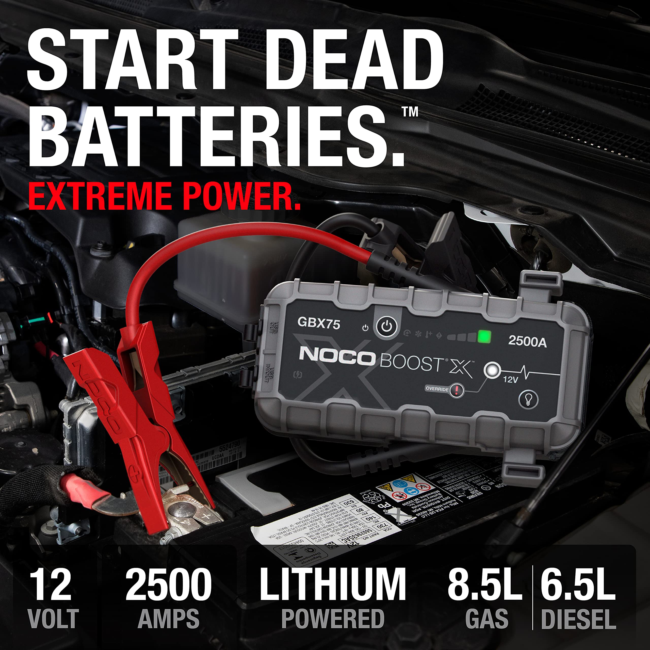 Foto 3 pulgar | Arrancador Portátil De Litio Noco Boost X Gbx75 2500a 12v - Venta Internacional.