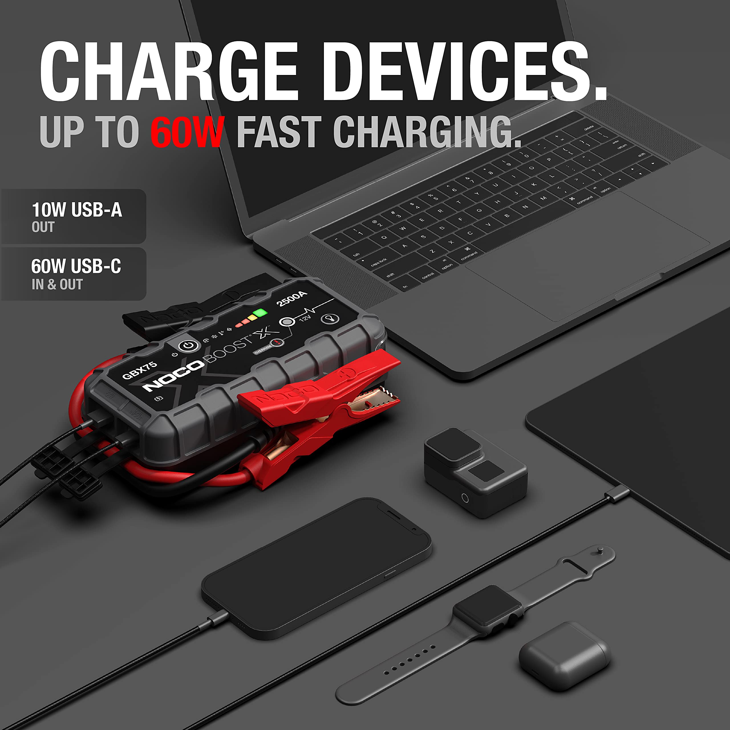 Foto 6 pulgar | Arrancador Portátil De Litio Noco Boost X Gbx75 2500a 12v - Venta Internacional.