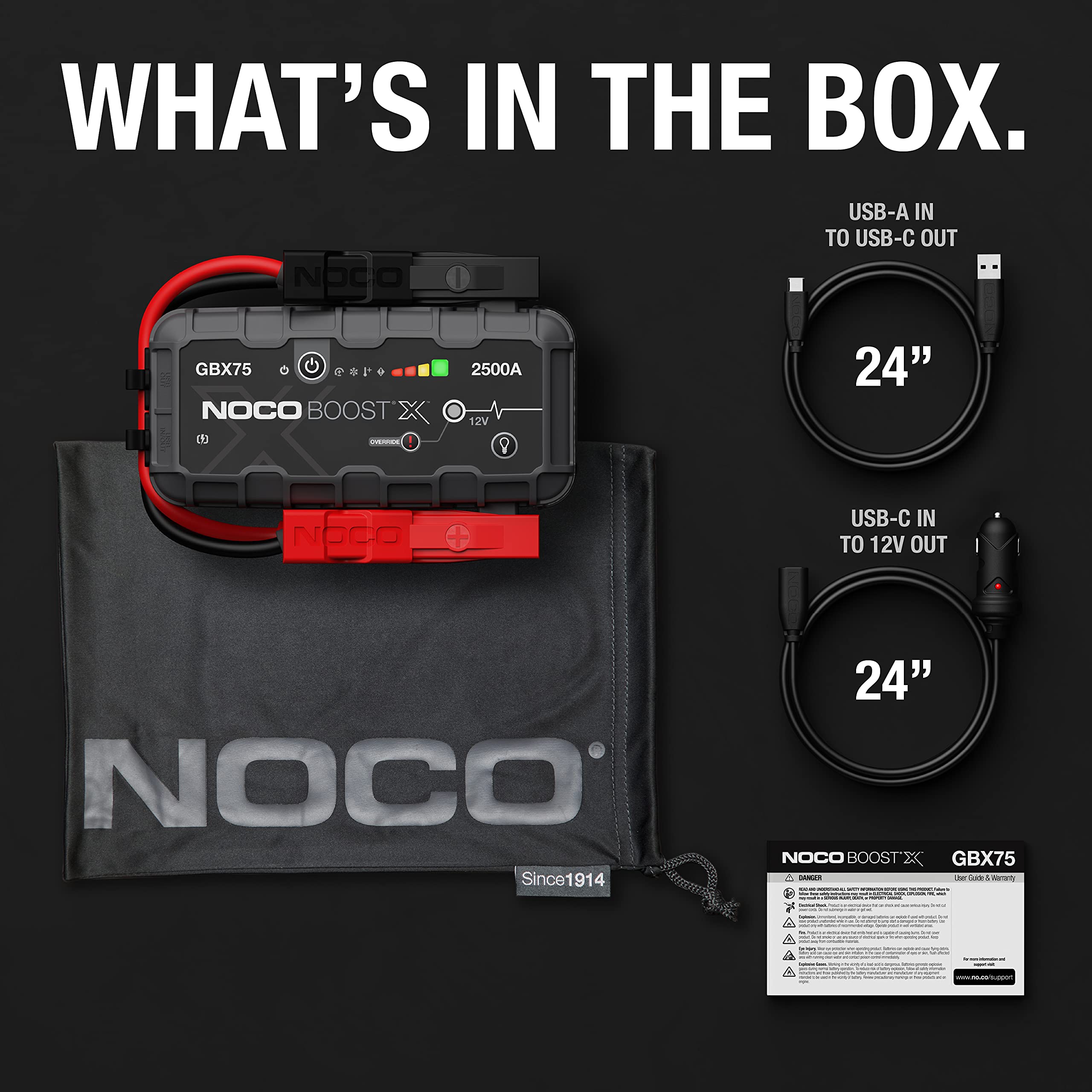 Foto 8 pulgar | Arrancador Portátil De Litio Noco Boost X Gbx75 2500a 12v - Venta Internacional.