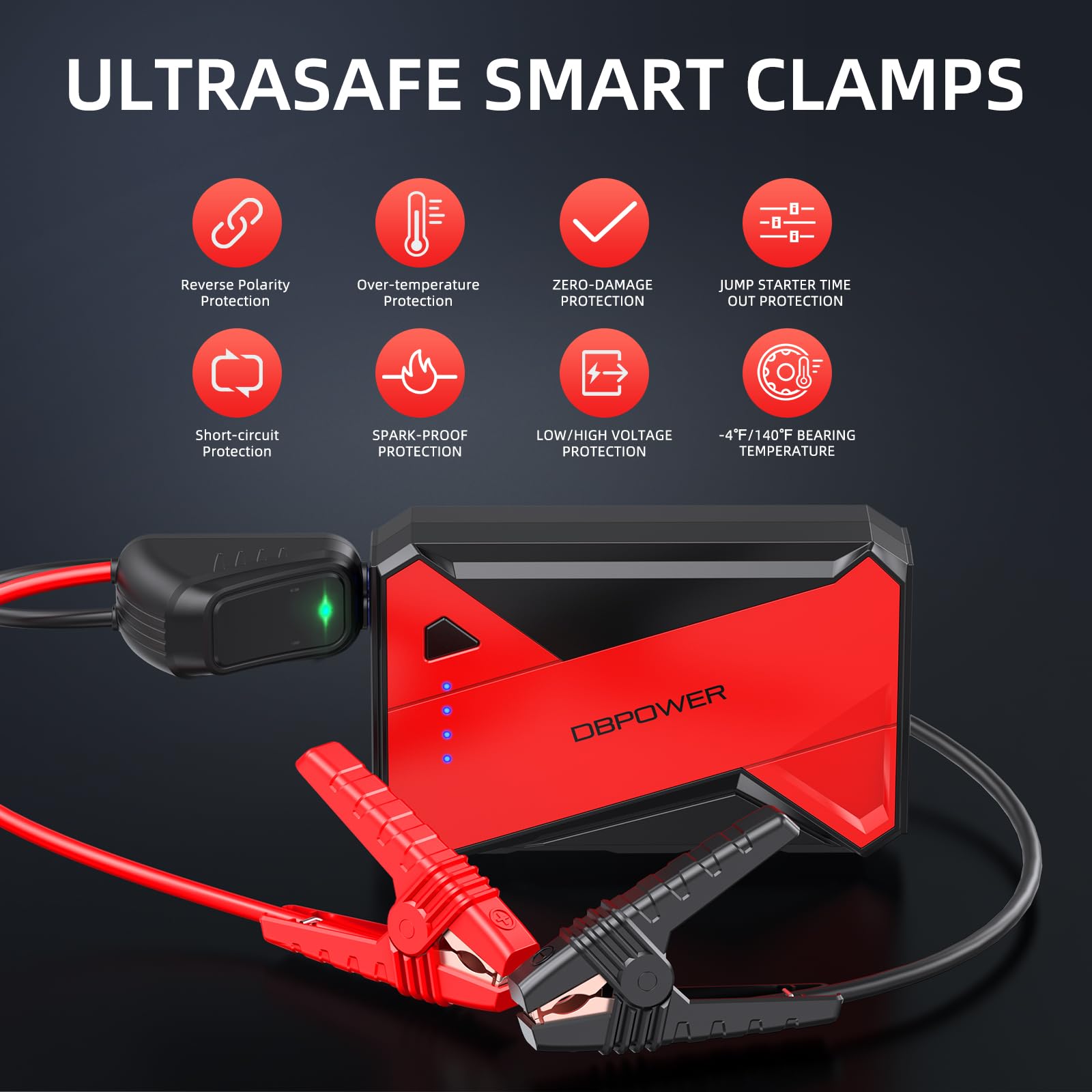 Foto 5 pulgar | Arrancador Portátil Para Coche Dbpower 1000a, 12 V, Iones De Litio - Venta Internacional.