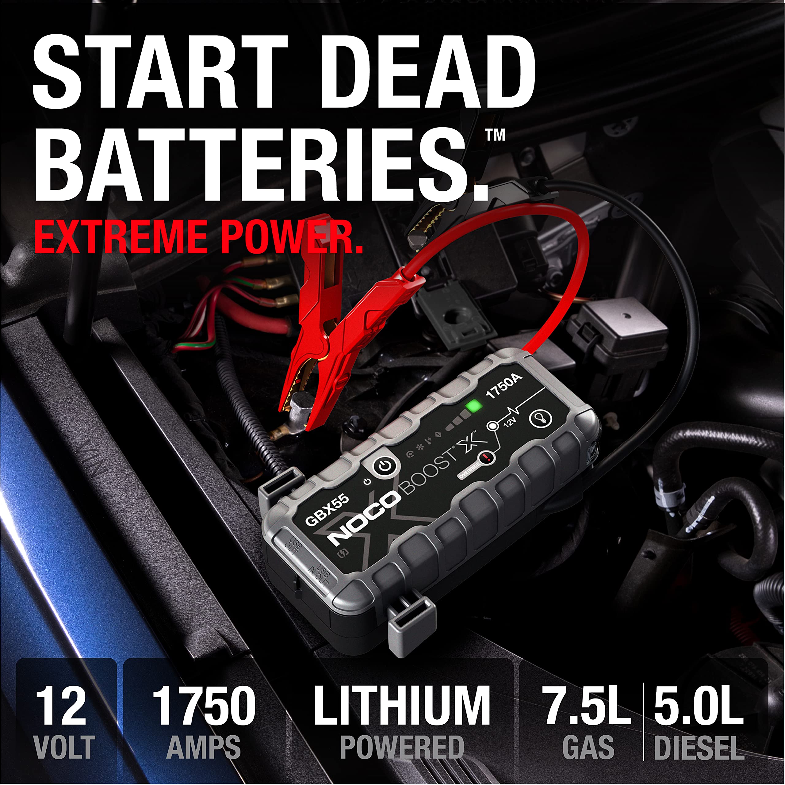 Foto 2 | Arrancador Portátil de Litio Noco Boost X Gbx55 1750a 12v - Venta Internacional